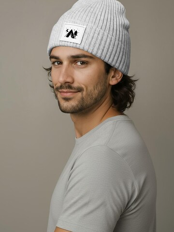 Neverless Beanie 'Camping' in Grey