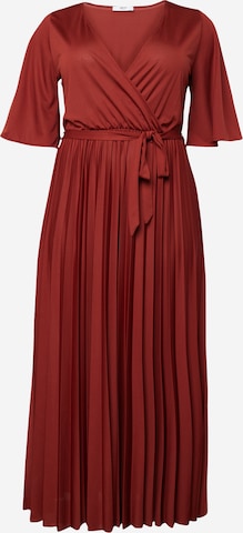 ABOUT YOU Curvy Suknia wieczorowa 'Gemma' w kolorze czerwony: przód