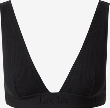 Triangolo Reggiseno 'Susanne' di LeGer by Lena Gercke in nero: frontale