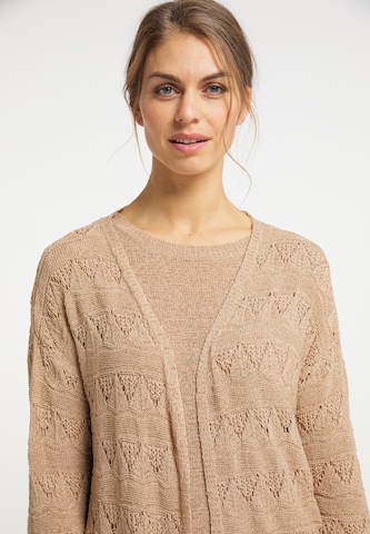 Usha Knit Cardigan in Brown