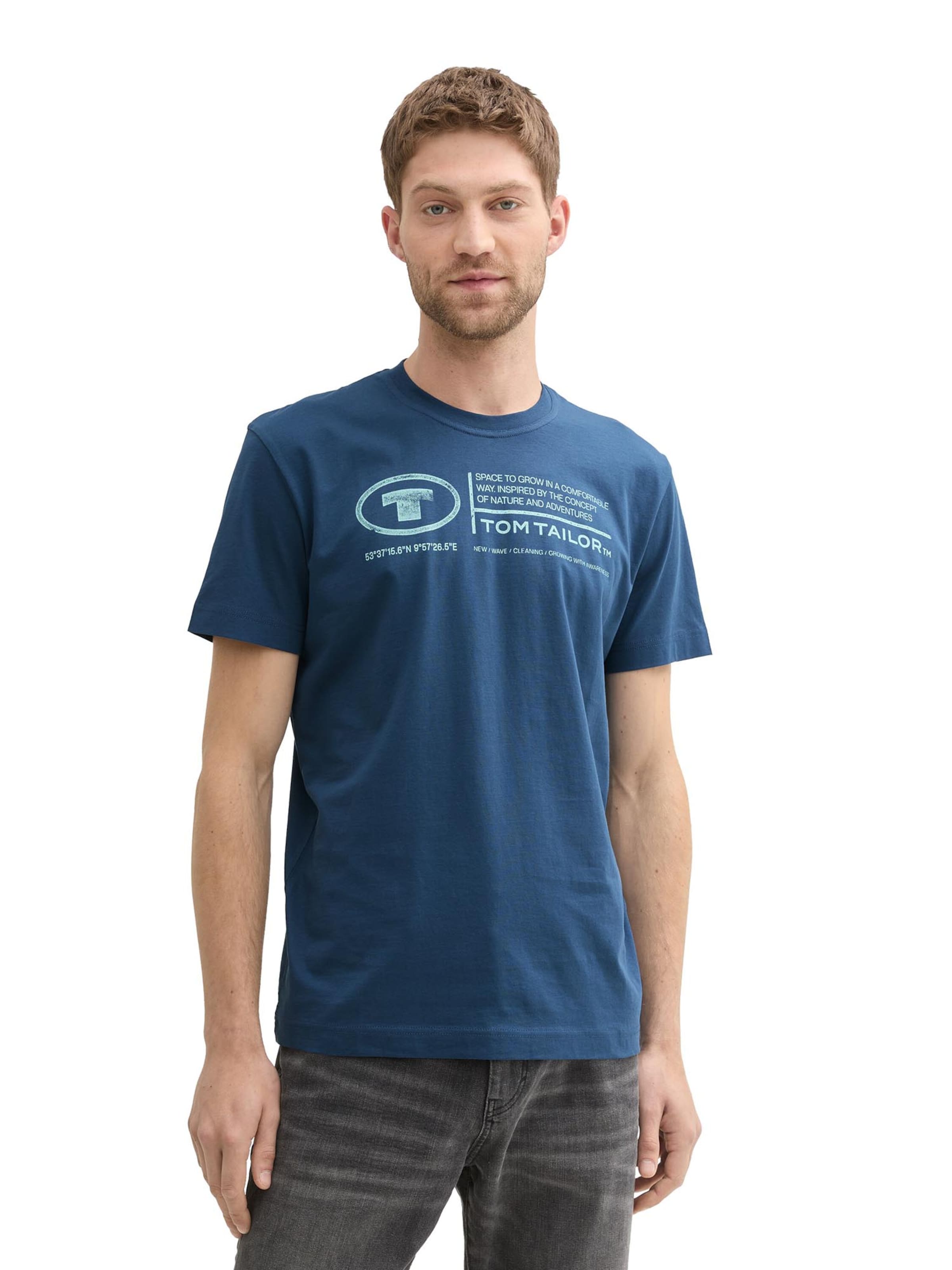 TOM TAILOR Футболка в Синий: спереди