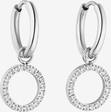 PURELEI Earrings 'Closed Glow' in Silver: front