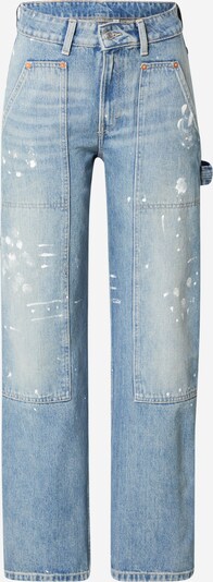 WEEKDAY Jeans 'Carpenter' i blue denim / hvid, Produktvisning