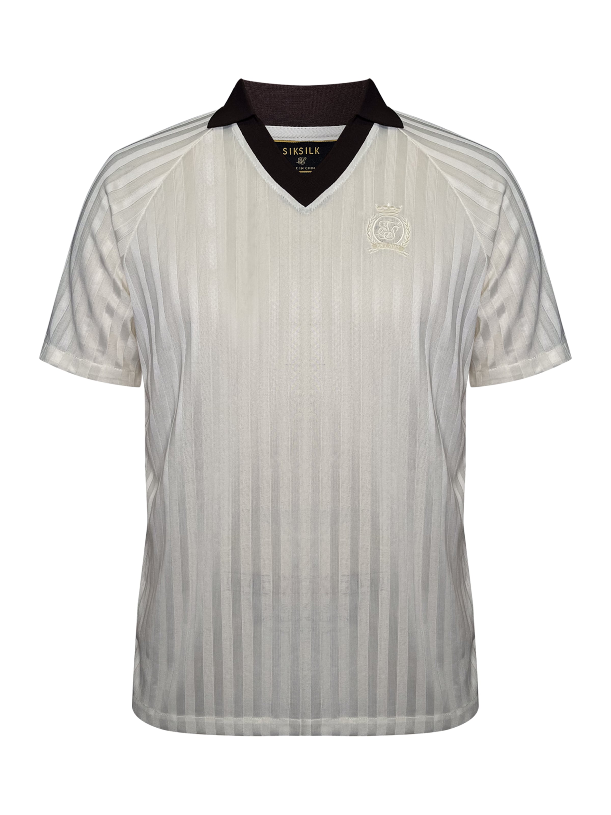 T-Shirt SikSilk en beige : devant