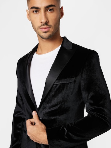 Coupe regular Veste de costume BURTON MENSWEAR LONDON en noir