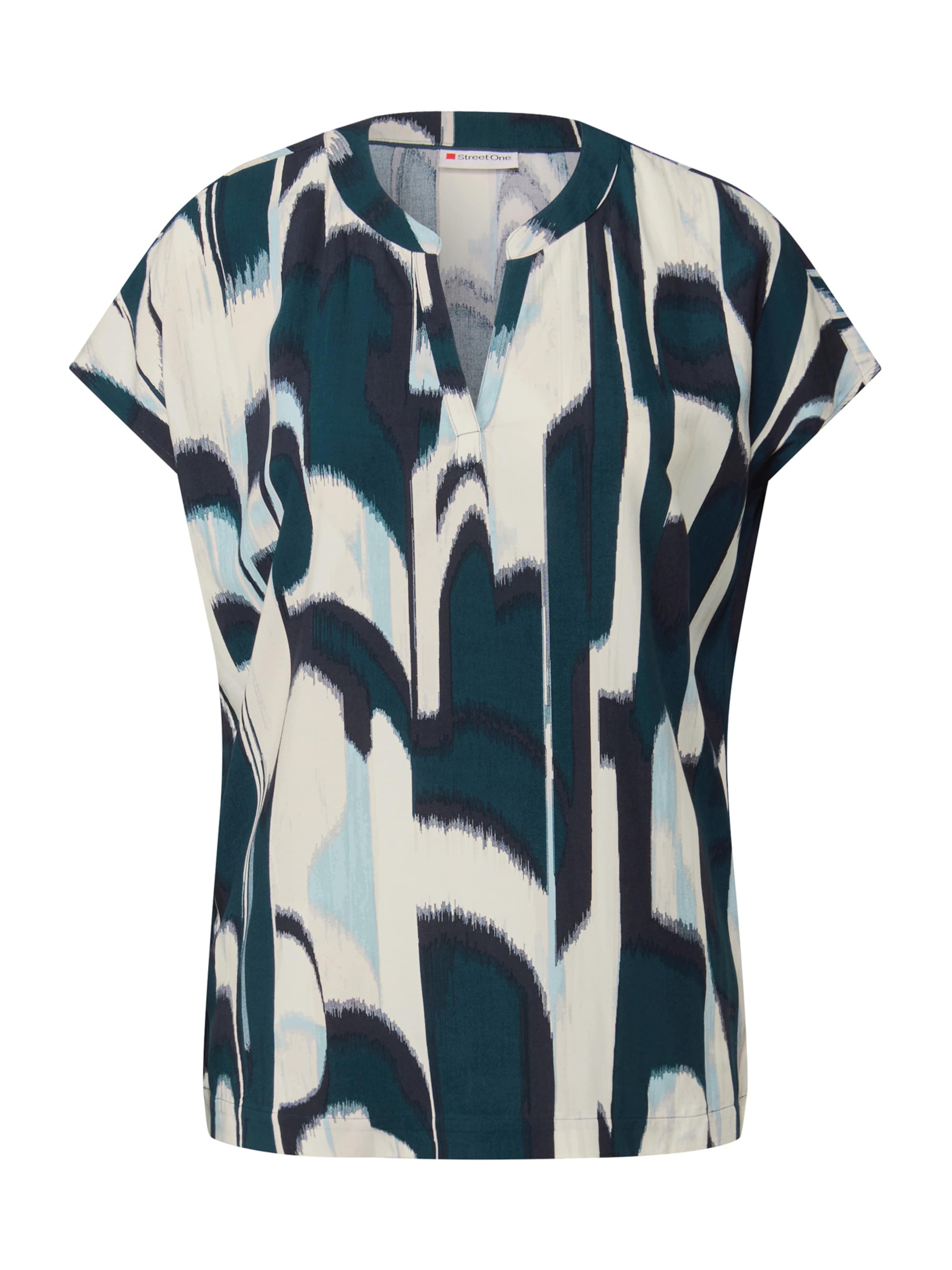 STREET ONE Bluza u boja pijeska / mornarsko plava / akvamarin, Pregled proizvoda