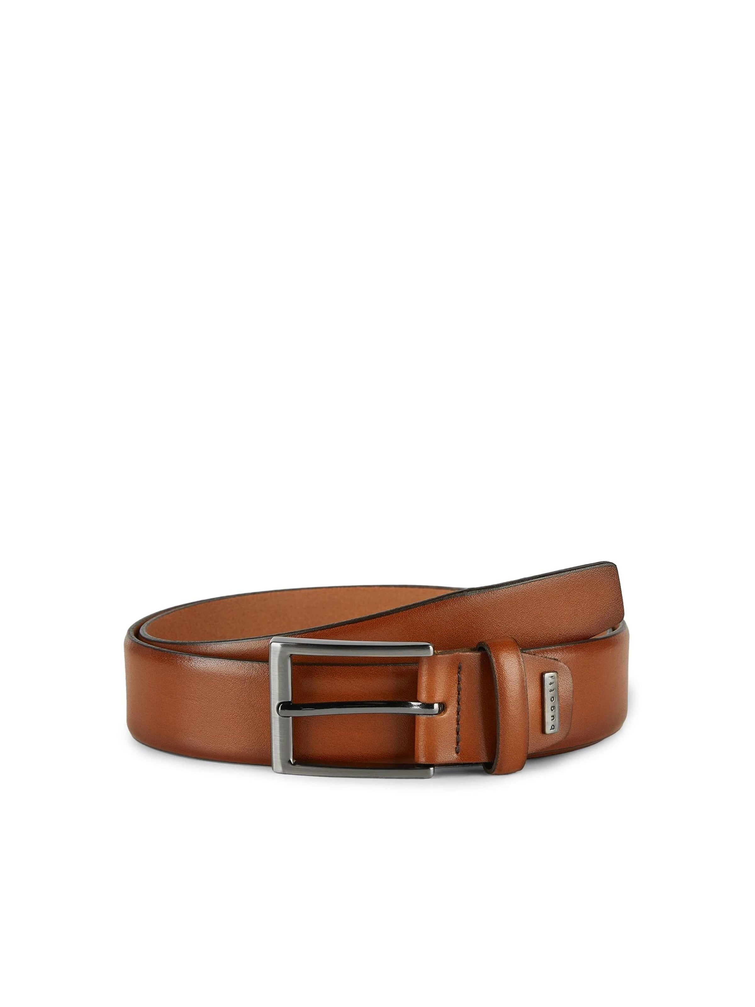 bugatti Belt '1401' in Brown: front