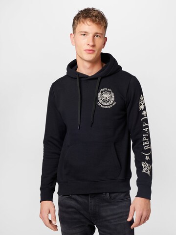 REPLAY Sweatshirt in Schwarz: Vorderseite
