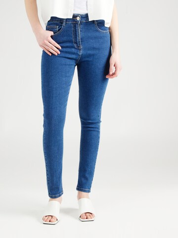 Coupe slim Jean Wallis en bleu : devant