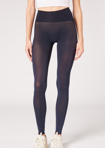 CALZEDONIA Skinny Leggings in Blau