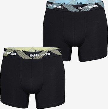 Happy Shorts Retro Pants ' Solids ' in Schwarz: predná strana