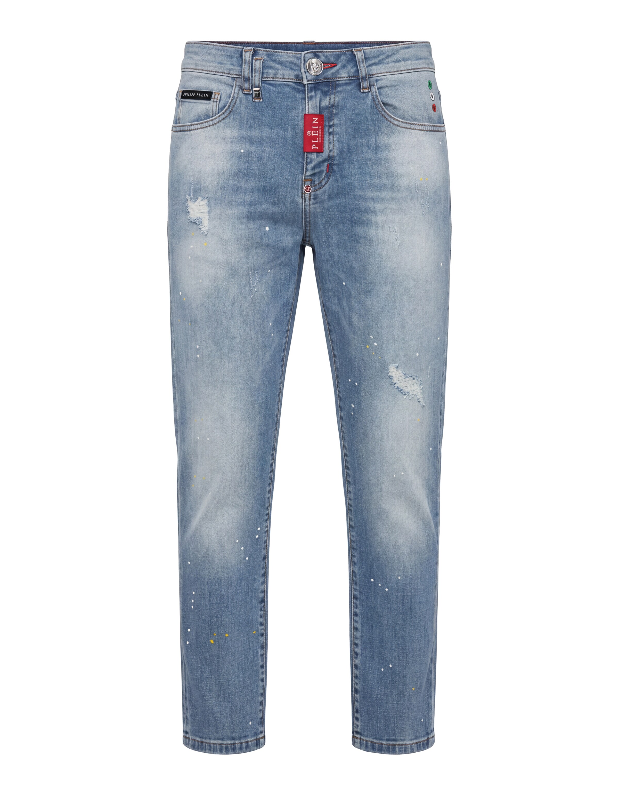 Philipp Plein Tapered Jeans in Blue: front
