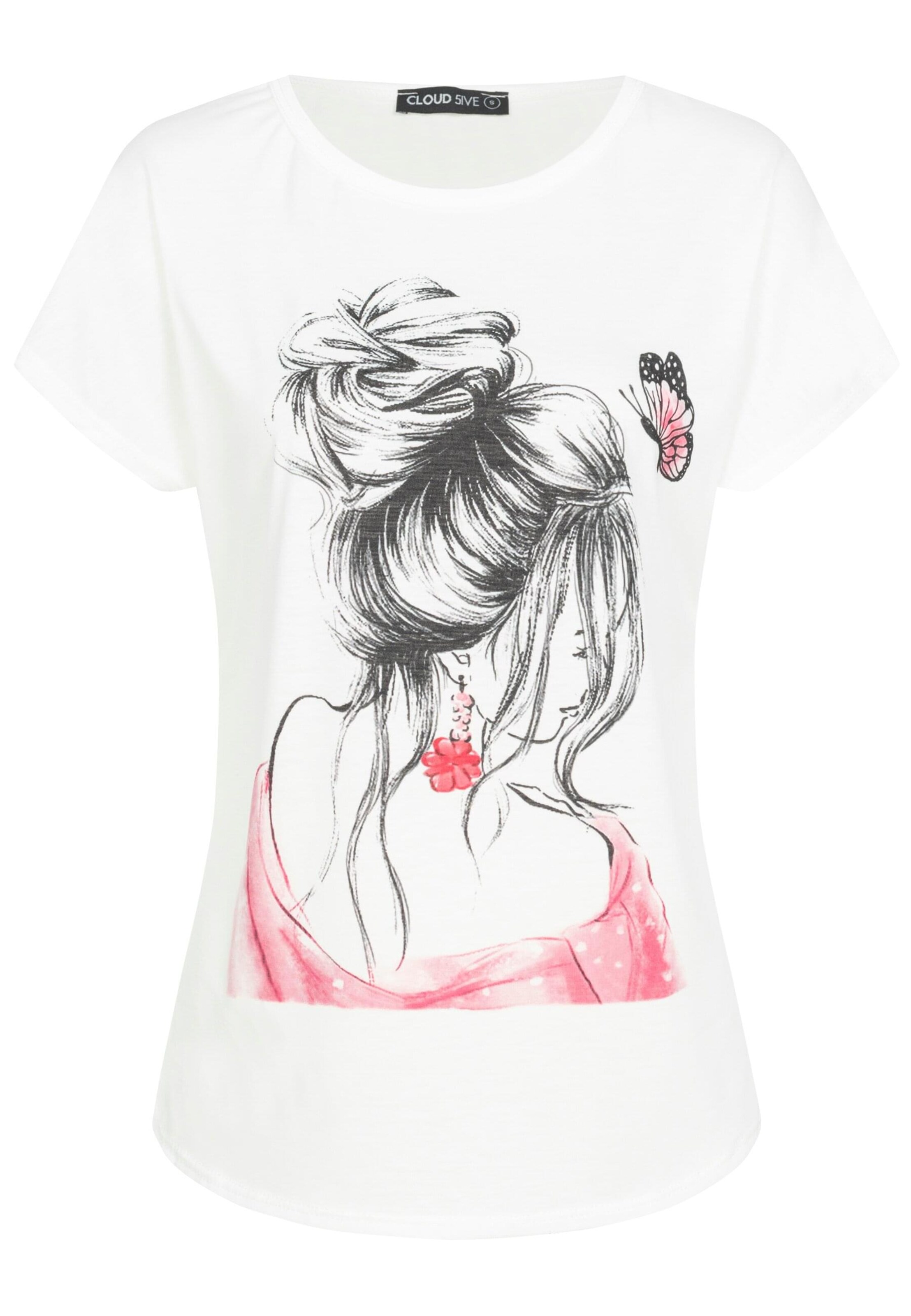 Cloud5ive Tričko – bílá: přední strana