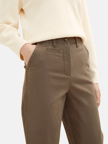 TOM TAILOR Slim fit Chino Pants in Brown