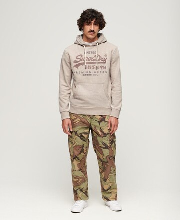 Superdry Sweatshirt 'Heritage' in Beige