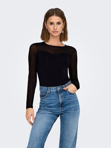 ONLY Shirt 'ONLSABINA' in Schwarz: Vorderseite