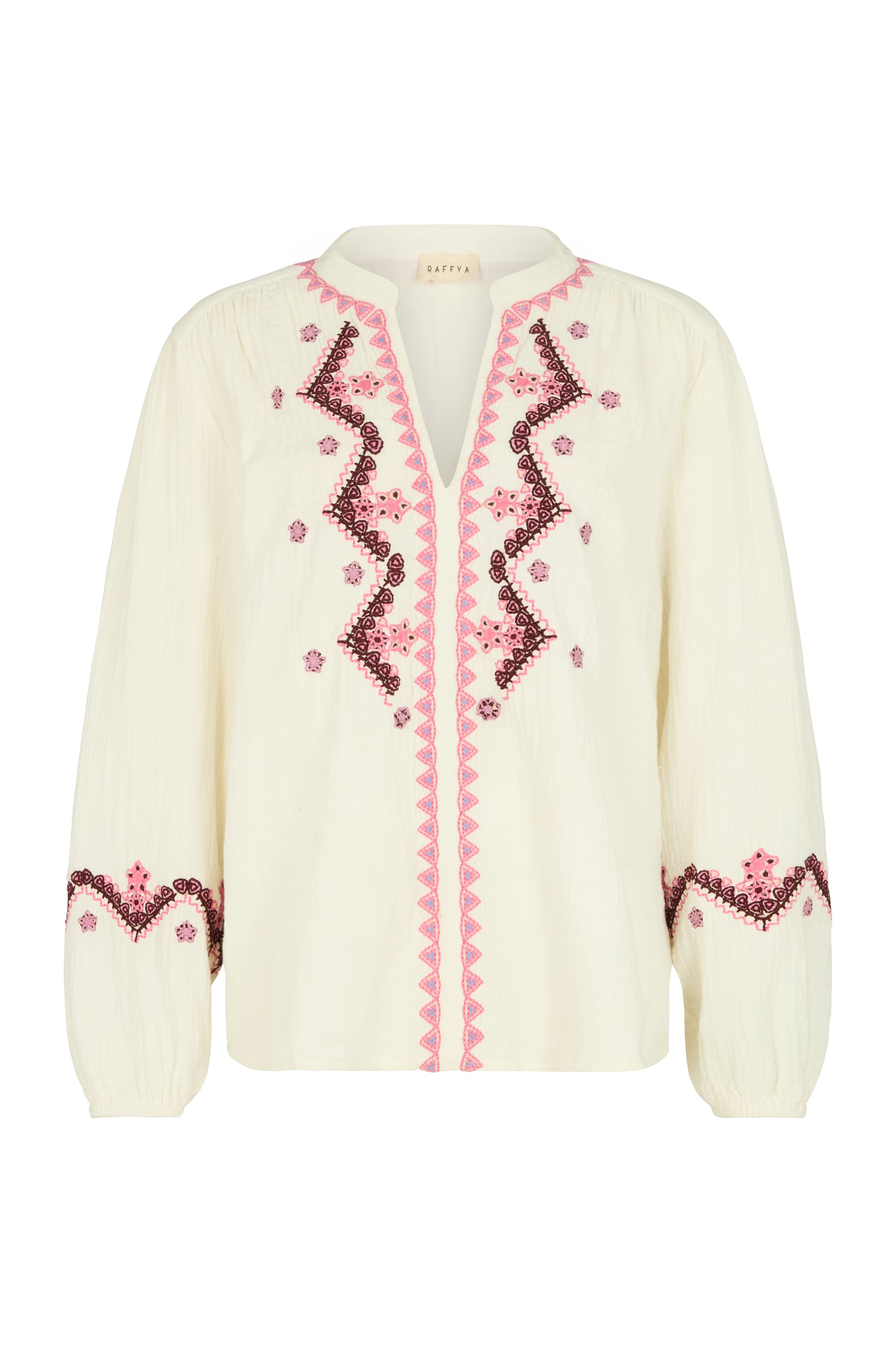 RAFFYA Blouse 'Dina' in Beige / Rose, Item view