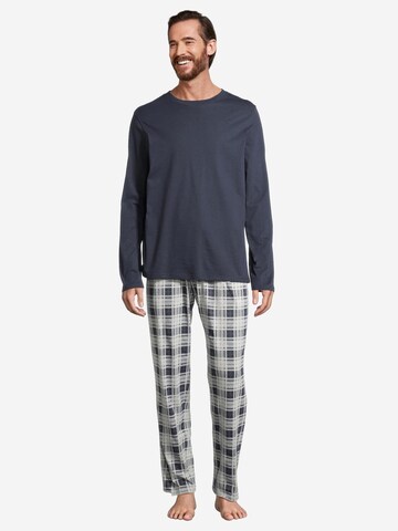 SCHIESSER Pyjama lang 'Night & Home' in Grijs