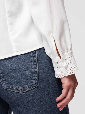 Ombre - Blusa en blanco