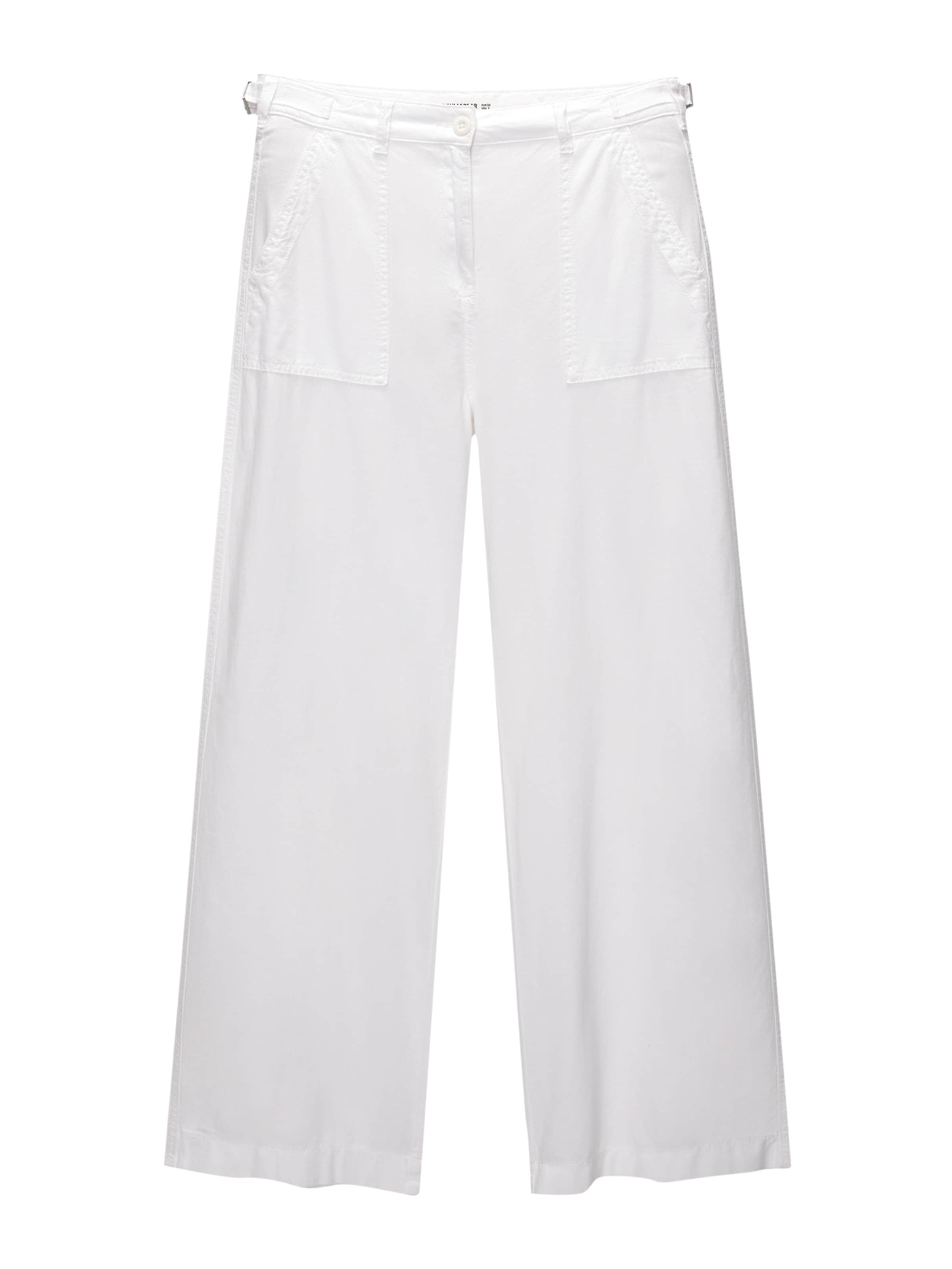 Pull&Bear Trousers in White: front