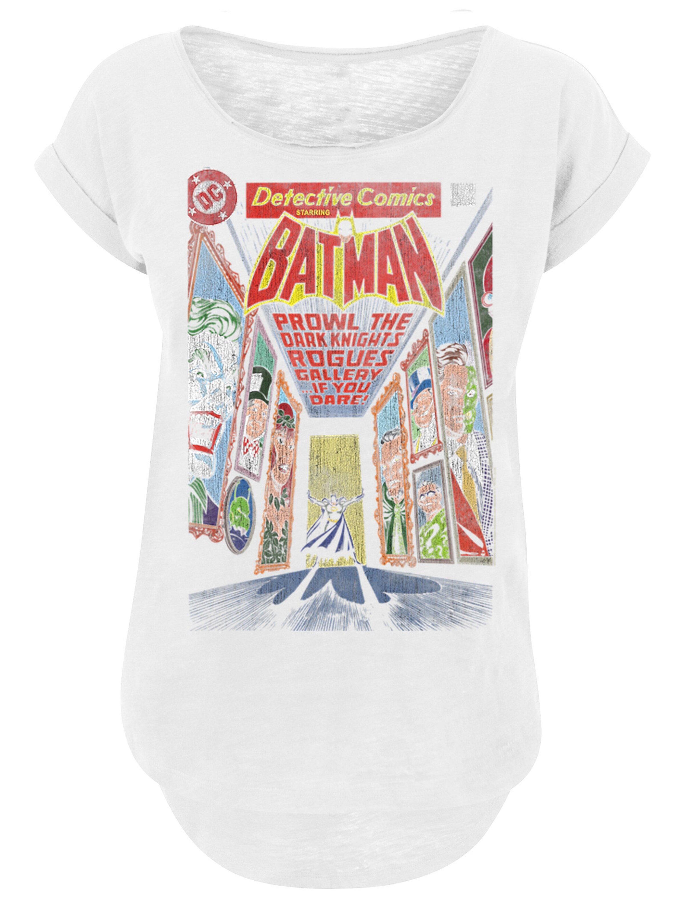F4NT4STIC Shirt 'DC Comics Batman Rogues Gallery Cover' in White: front