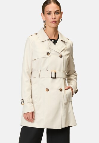 Cappotto di mezza stagione di zero in beige: frontale