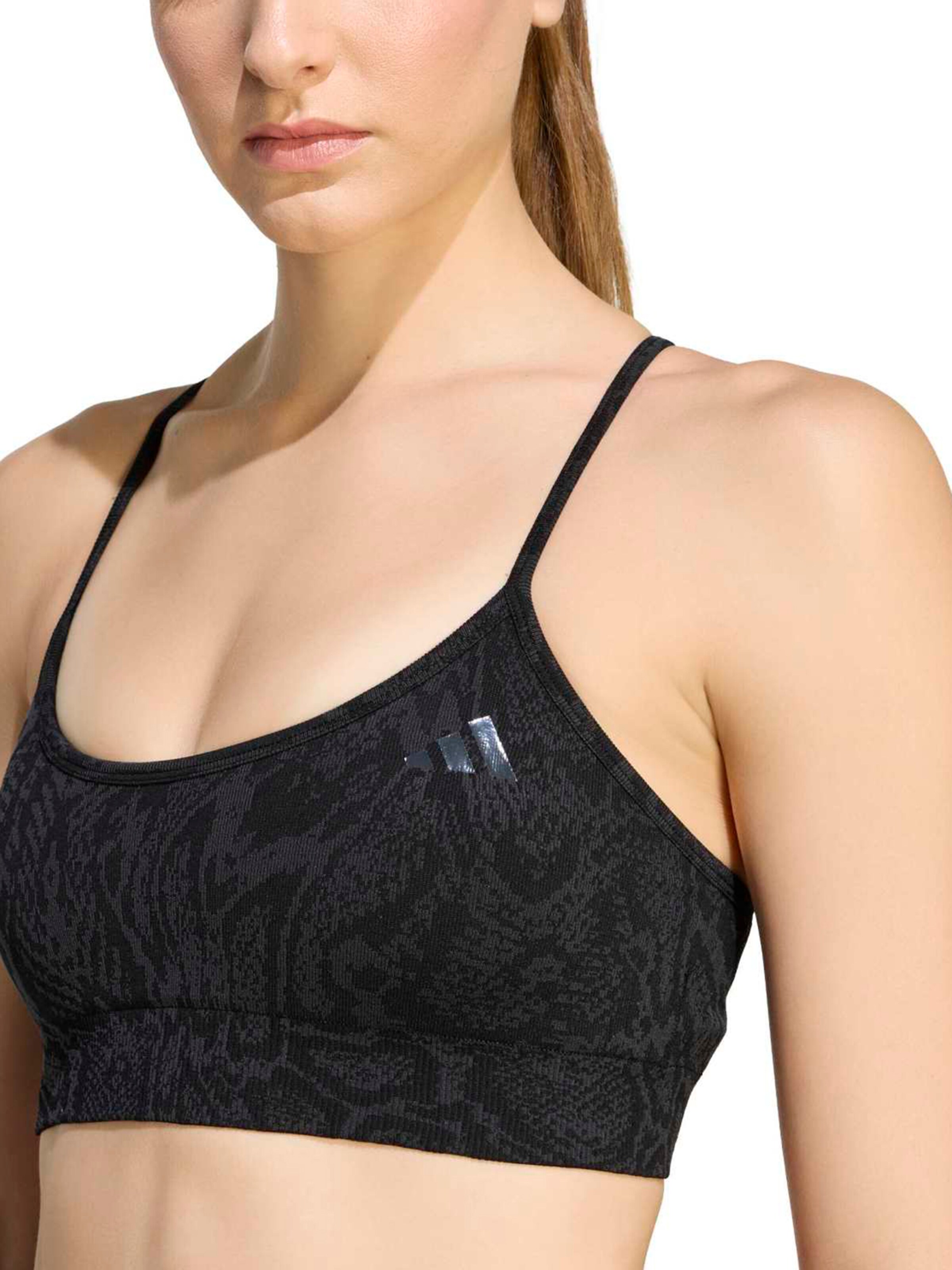 ADIDAS PERFORMANCE Korzetová Sportovní podprsenka 'WE' – černá