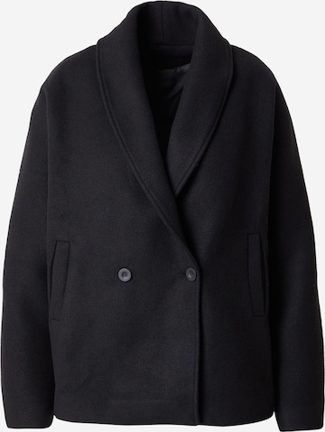 Palton de primăvară-toamnă de la Trendyol Curve pe negru: față