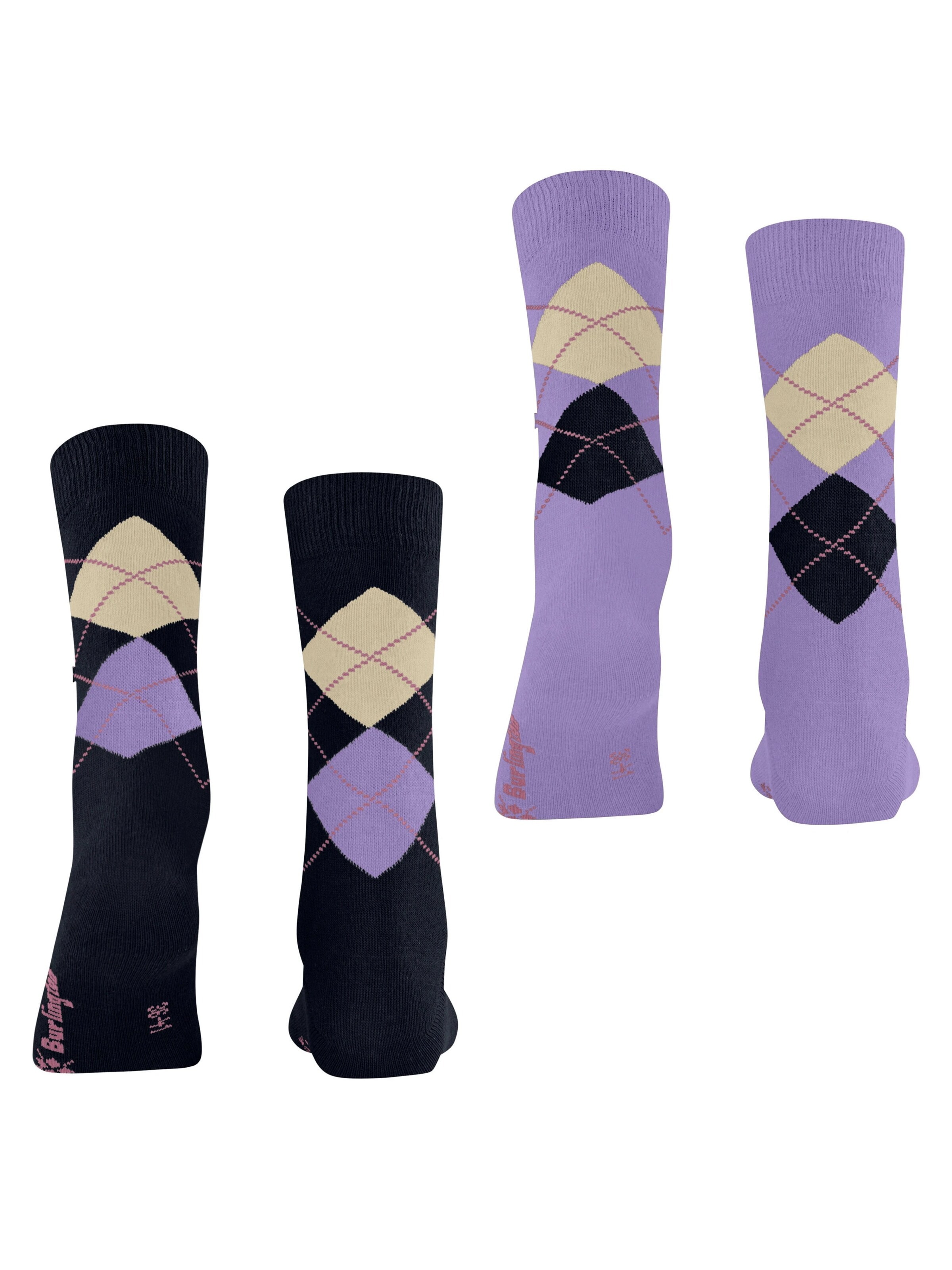 BURLINGTON Socken 'Everyday Argyle'‌‌‌‌ in Lila