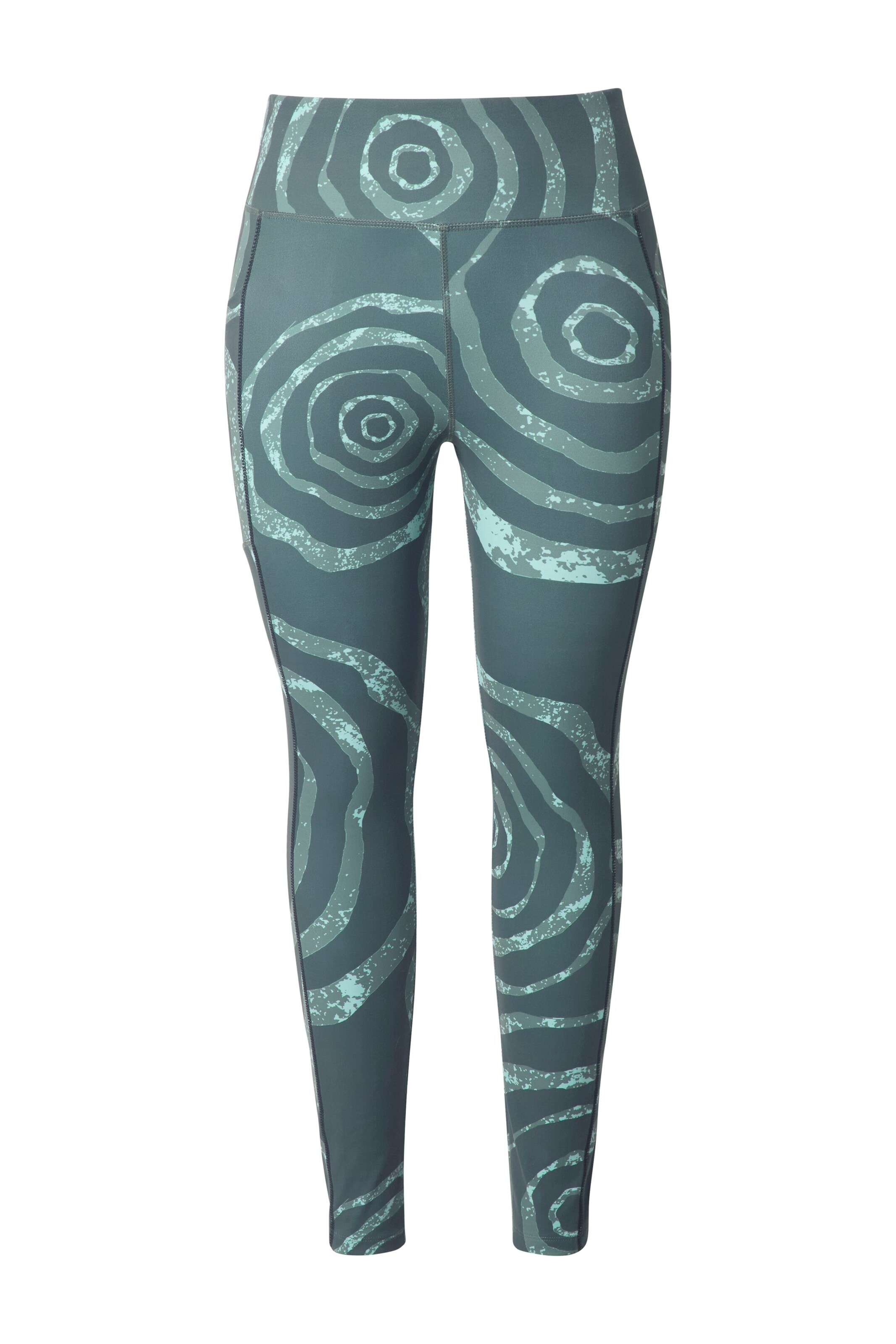 Ulla Popken Skinny Leggings in Groen: voorkant