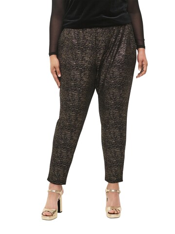 Coupe slim Pantalon 'VLU' Zizzi en noir