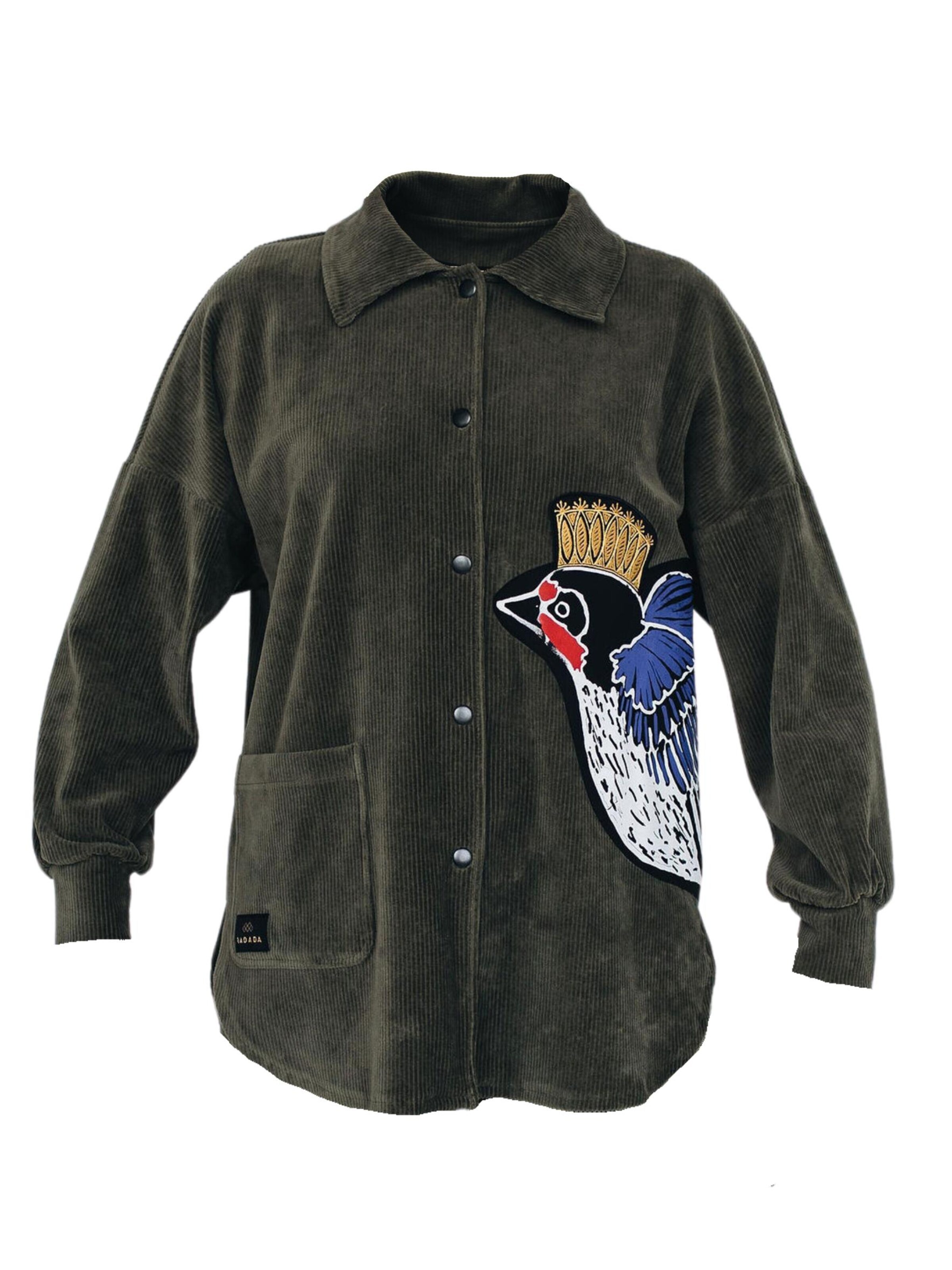 Camicia da donna di RADADA in verde: frontale