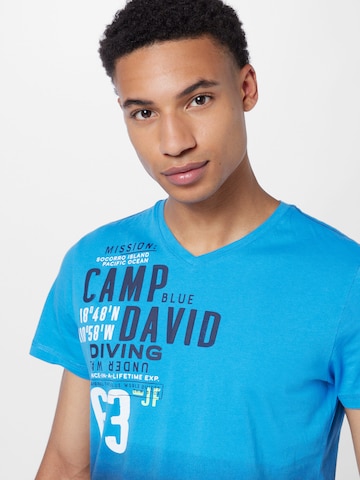 T-Shirt CAMP DAVID en bleu