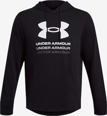 UNDER ARMOUR Athletic Sweatshirt in Black: front