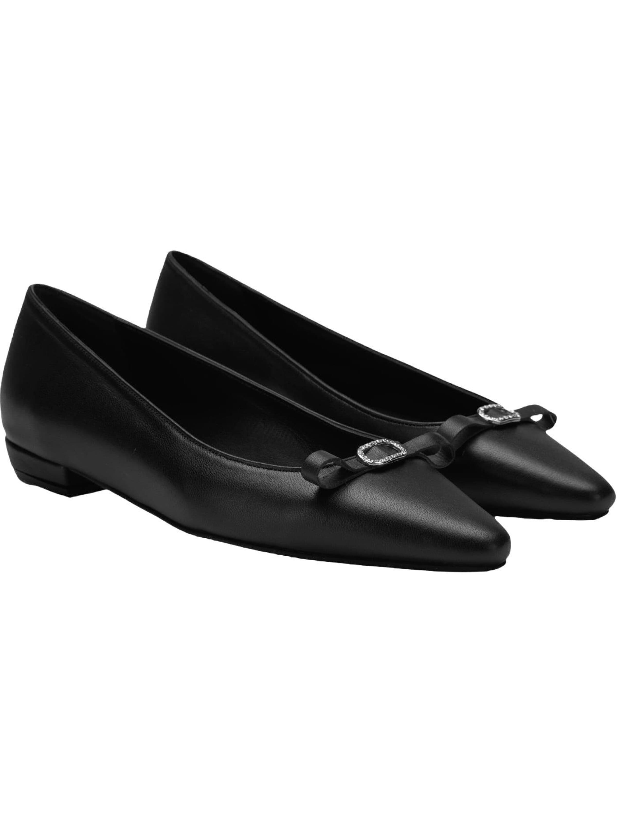 Desa Ballet Flats 'Ballettschuhe' in Black: front