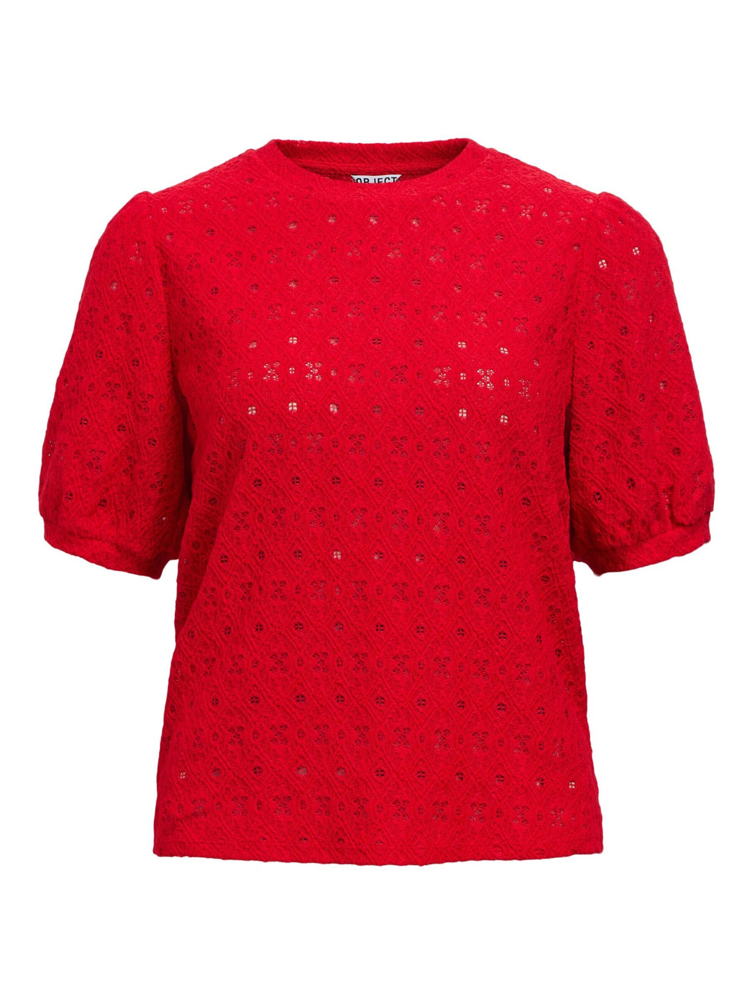 OBJECT Blouse 'OBJLaila' in Rood: voorkant
