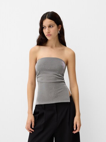 Haut Bershka en argent : devant