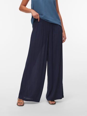 VERO MODA Wide leg Trousers 'VMMENNY' in Blue: front