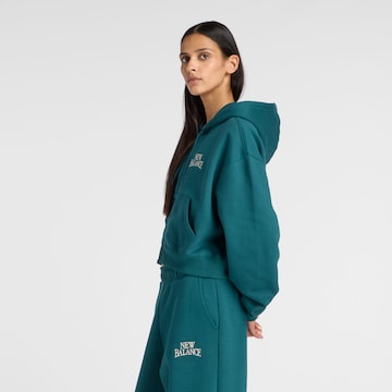 Veste de survêtement 'Trackside Fleece Full Zip' new balance en vert