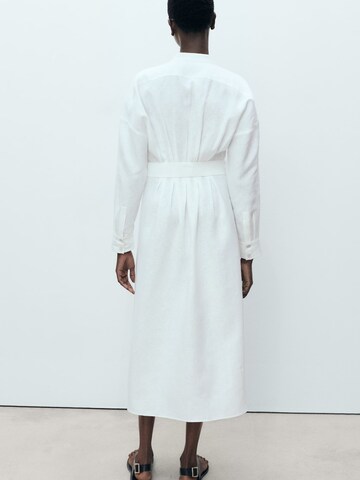 MANGO Shirt dress 'FER' in White