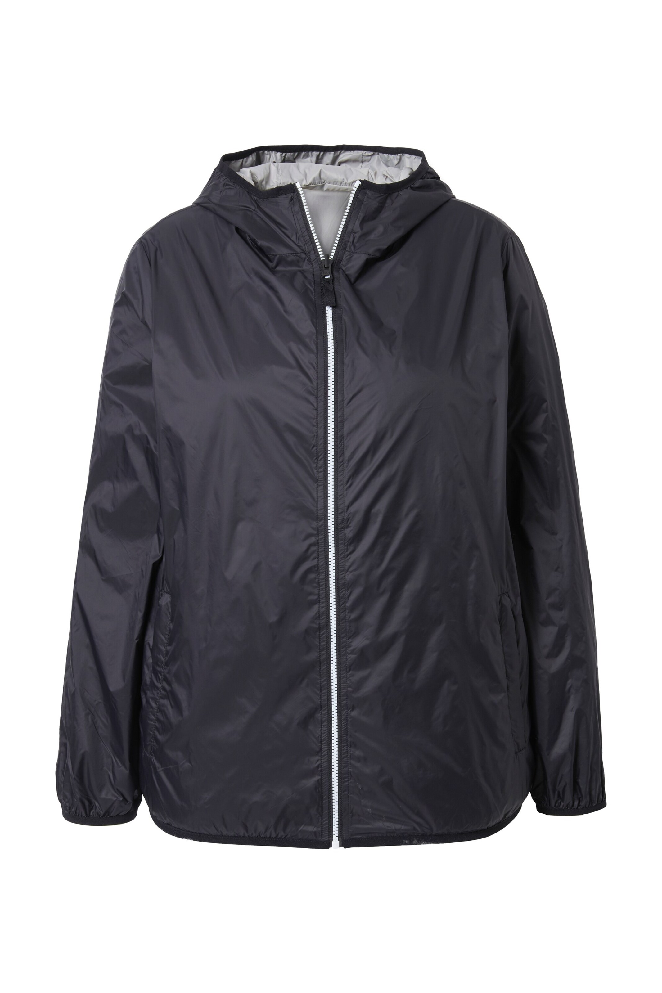 Ulla Popken Tussenjas in Zwart: voorkant