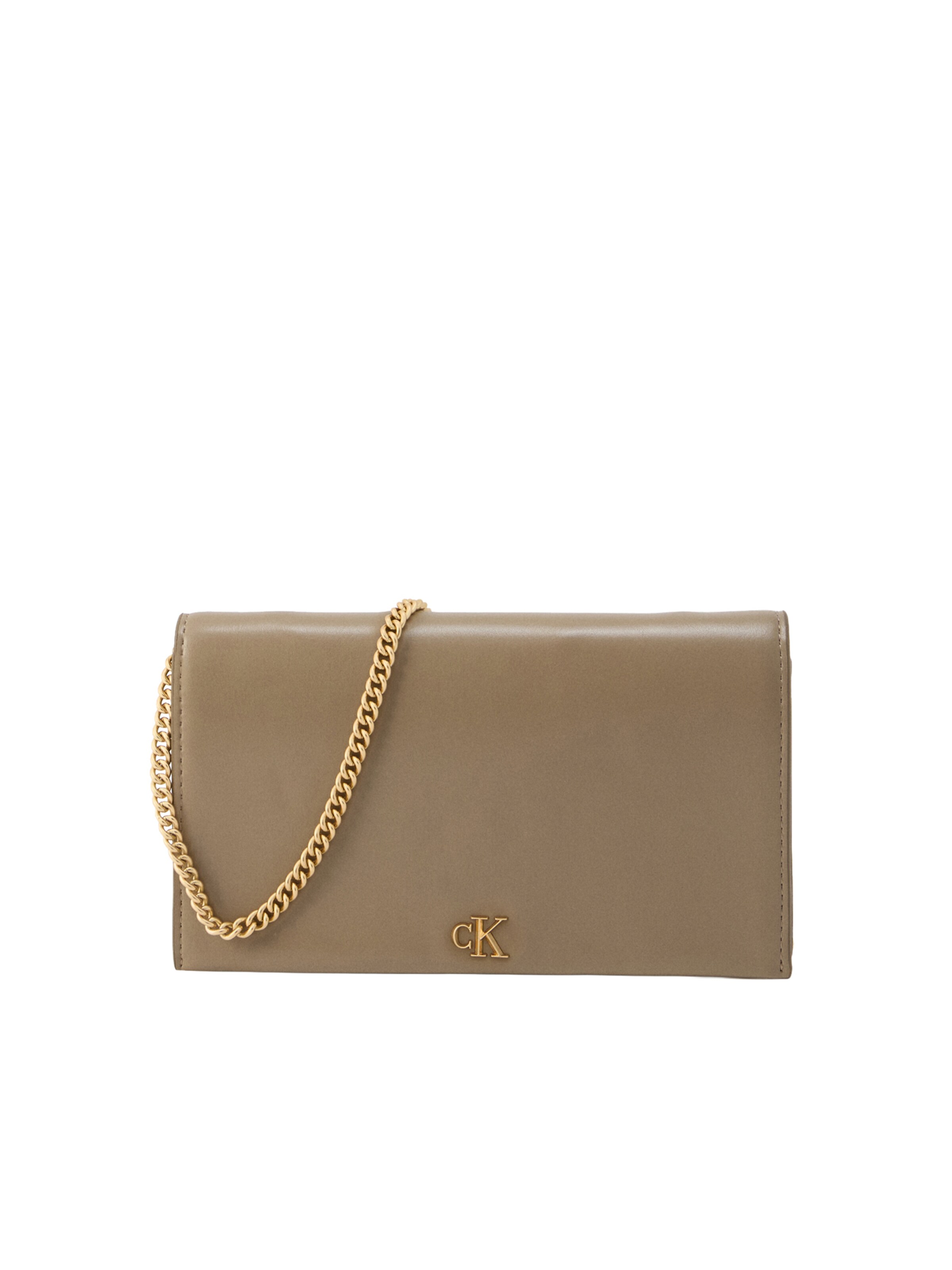 Calvin Klein Clutch in Bruin: voorkant