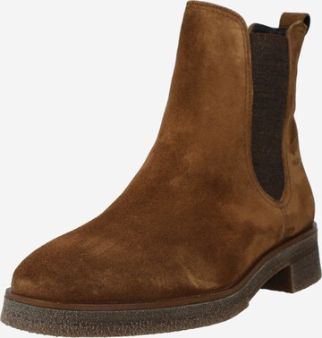 Paul Green Chelsea boots in Bruin: voorkant