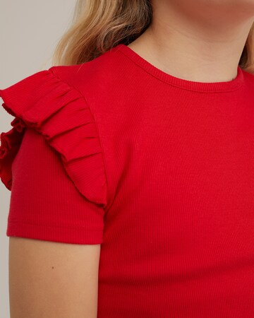 T-Shirt WE Fashion en rouge