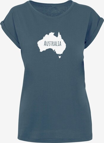 Merchcode Shirt 'Australia X' in Groen: voorkant