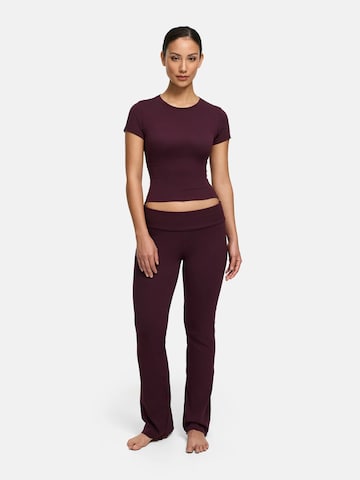 évasé Leggings 'Cotton Flared Bootcut Leggings' cfab (formerly creamy fabrics) en rouge : devant