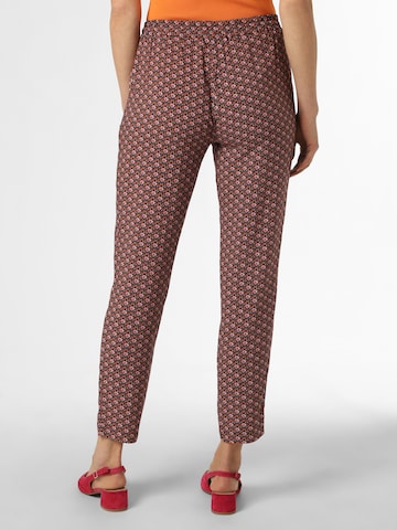 Marie Lund Regular Pleat-Front Pants in Red