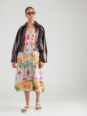 miss goodlife Φόρεμα 'Mosaic Flowers' σε μπλε