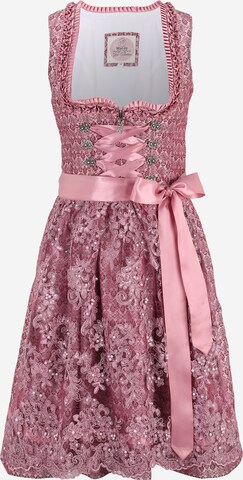 MARJO Dirndl 'Nadina' in Lila: voorkant