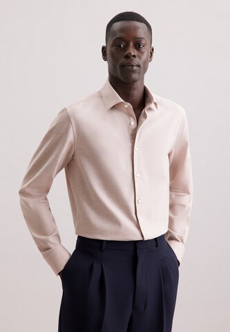 Coupe slim Chemise business SEIDENSTICKER en beige